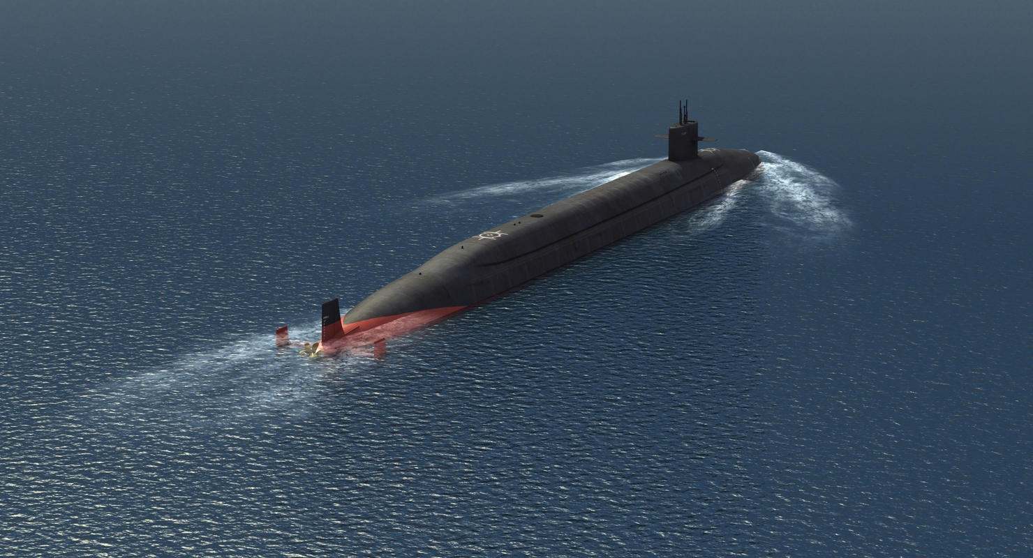 Ohio class submarine 3D model TurboSquid 1407510