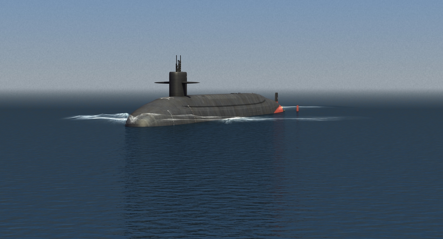 Ohio class submarine 3D model TurboSquid 1407510