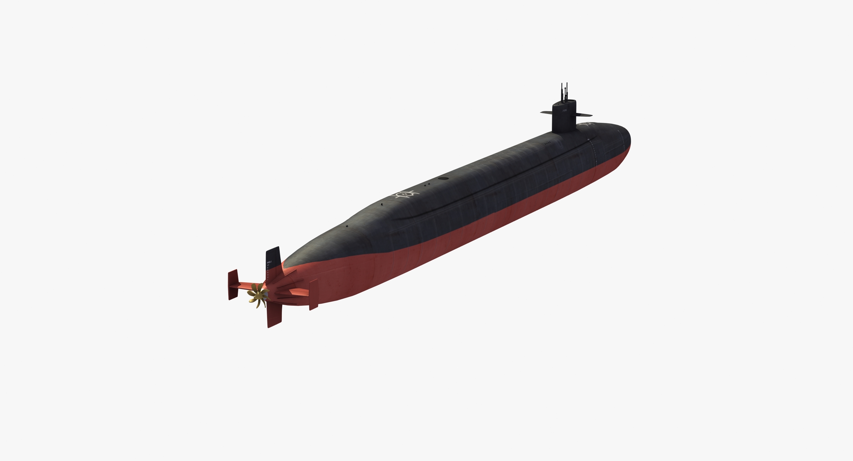 Ohio class submarine 3D model TurboSquid 1407510