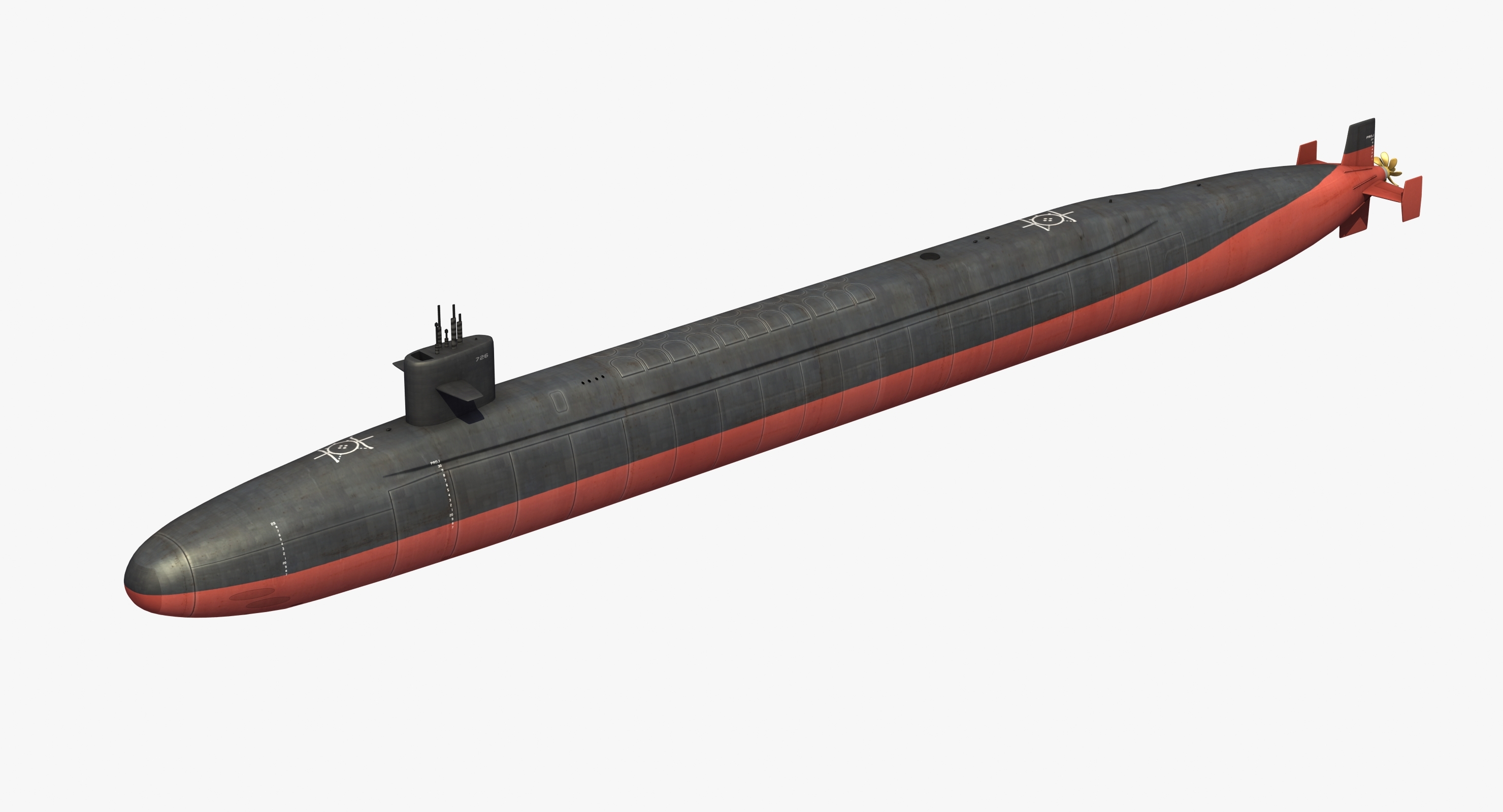 Ohio class submarine 3D model TurboSquid 1407510