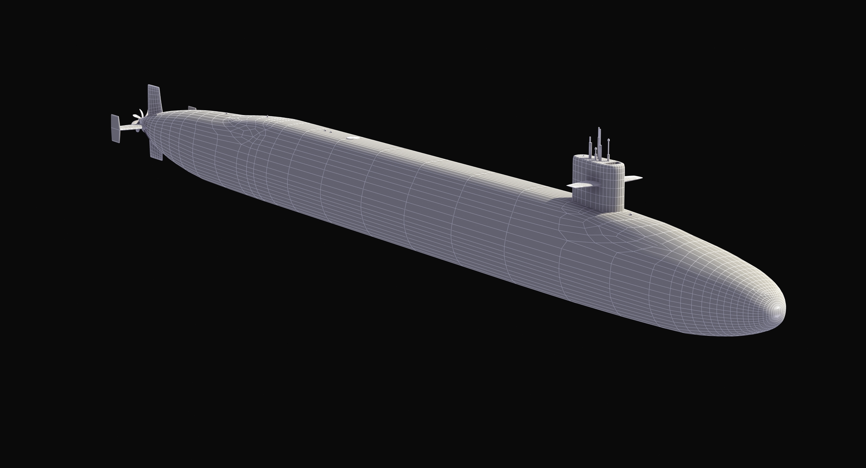 Ohio class submarine 3D model TurboSquid 1407510