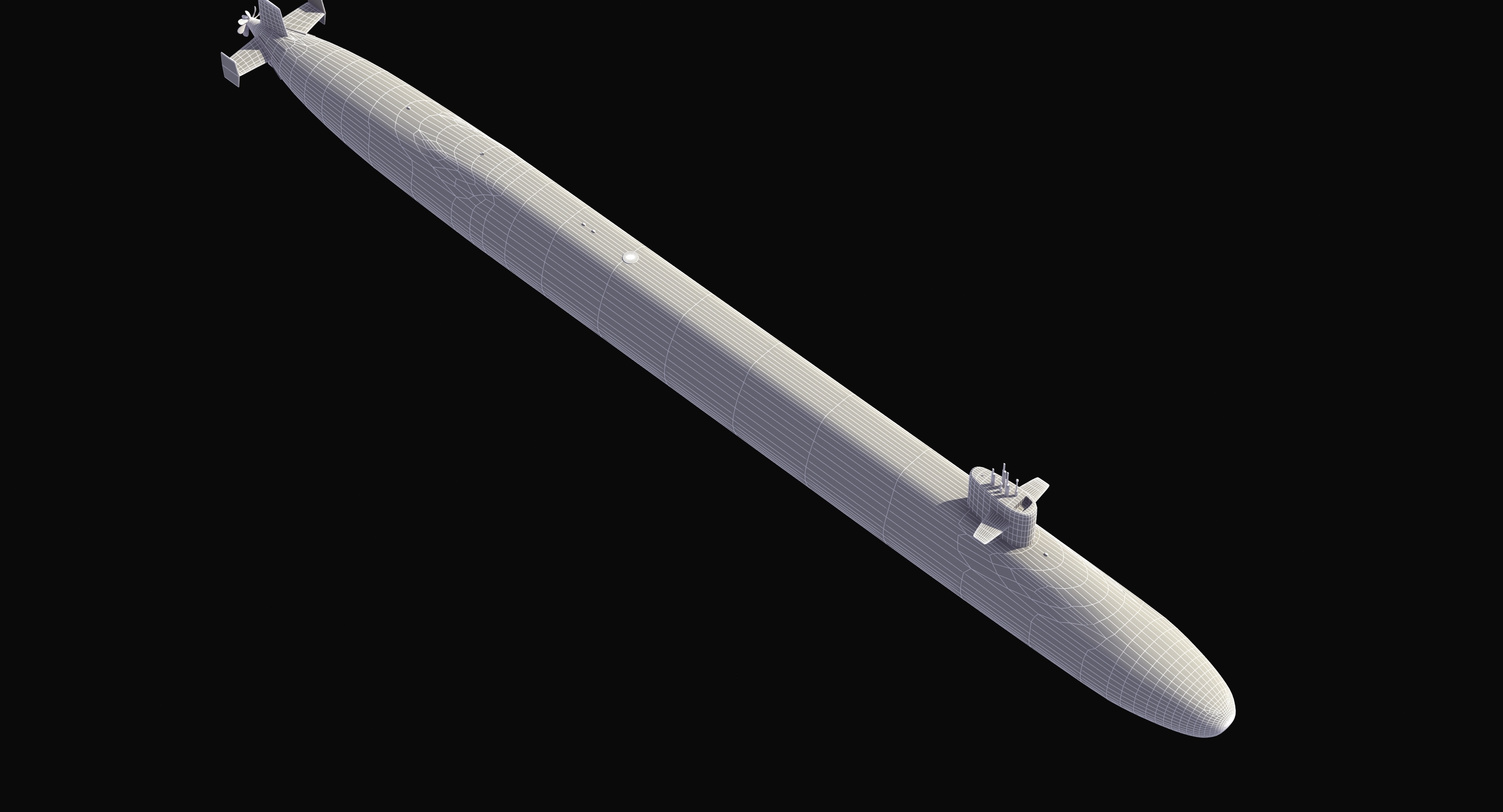Ohio class submarine 3D model TurboSquid 1407510