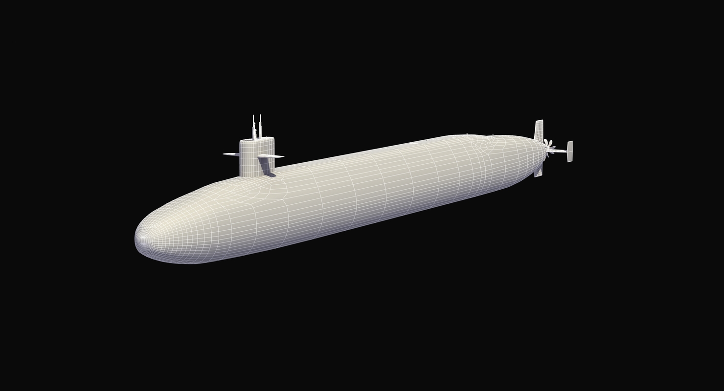 Ohio class submarine 3D model TurboSquid 1407510