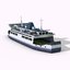 3D model passengers watercraft cruise ship