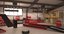 automotive workshop interior scene 3D model