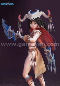 Nia  Beautiful 3D Character Animation Model By GameYan Animation Production Companies
