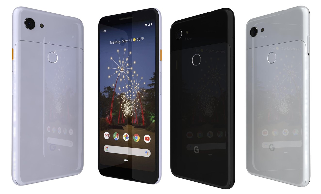 Google pixel 3a colors 3D model - TurboSquid 1407994