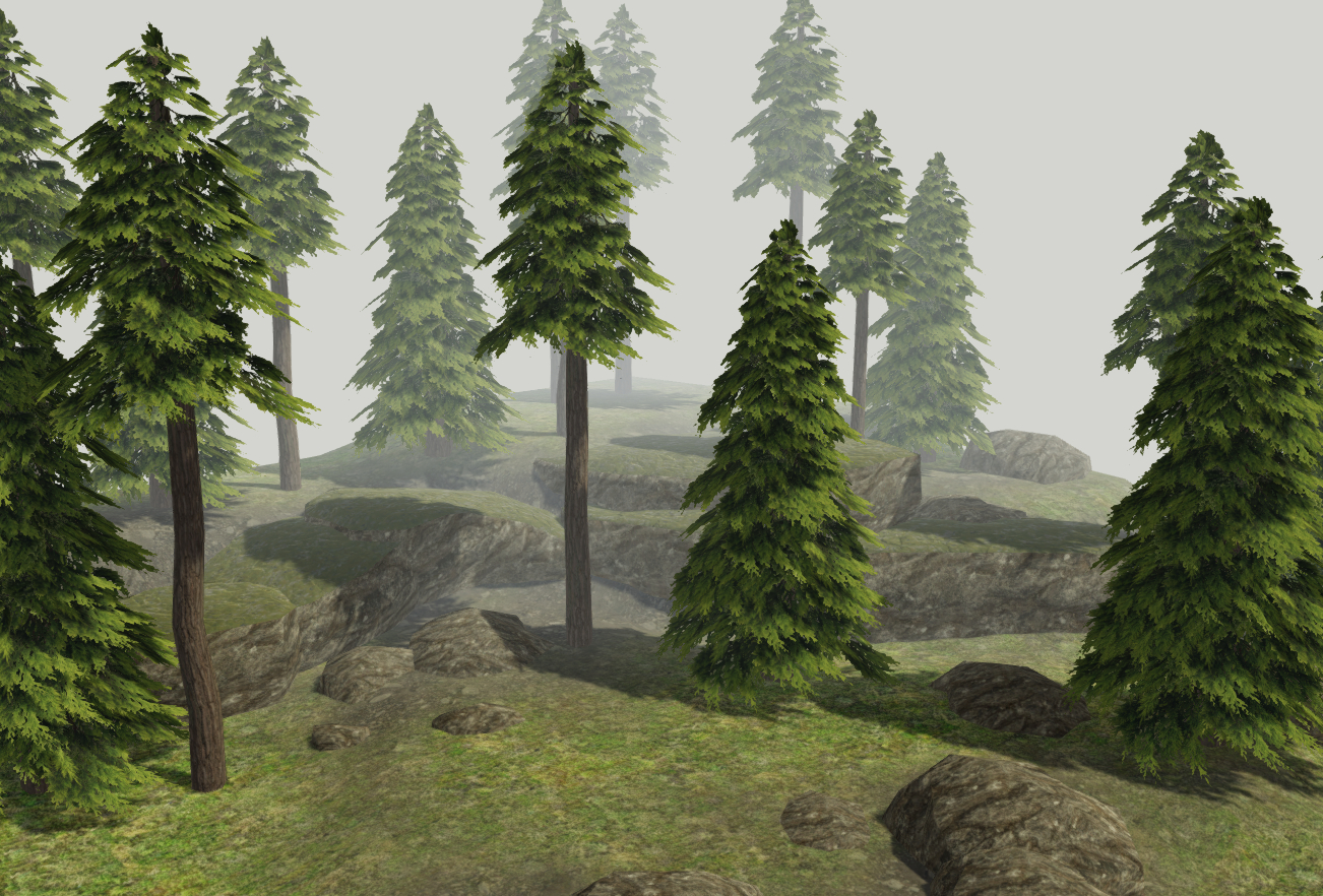 针叶树森林包3d模型