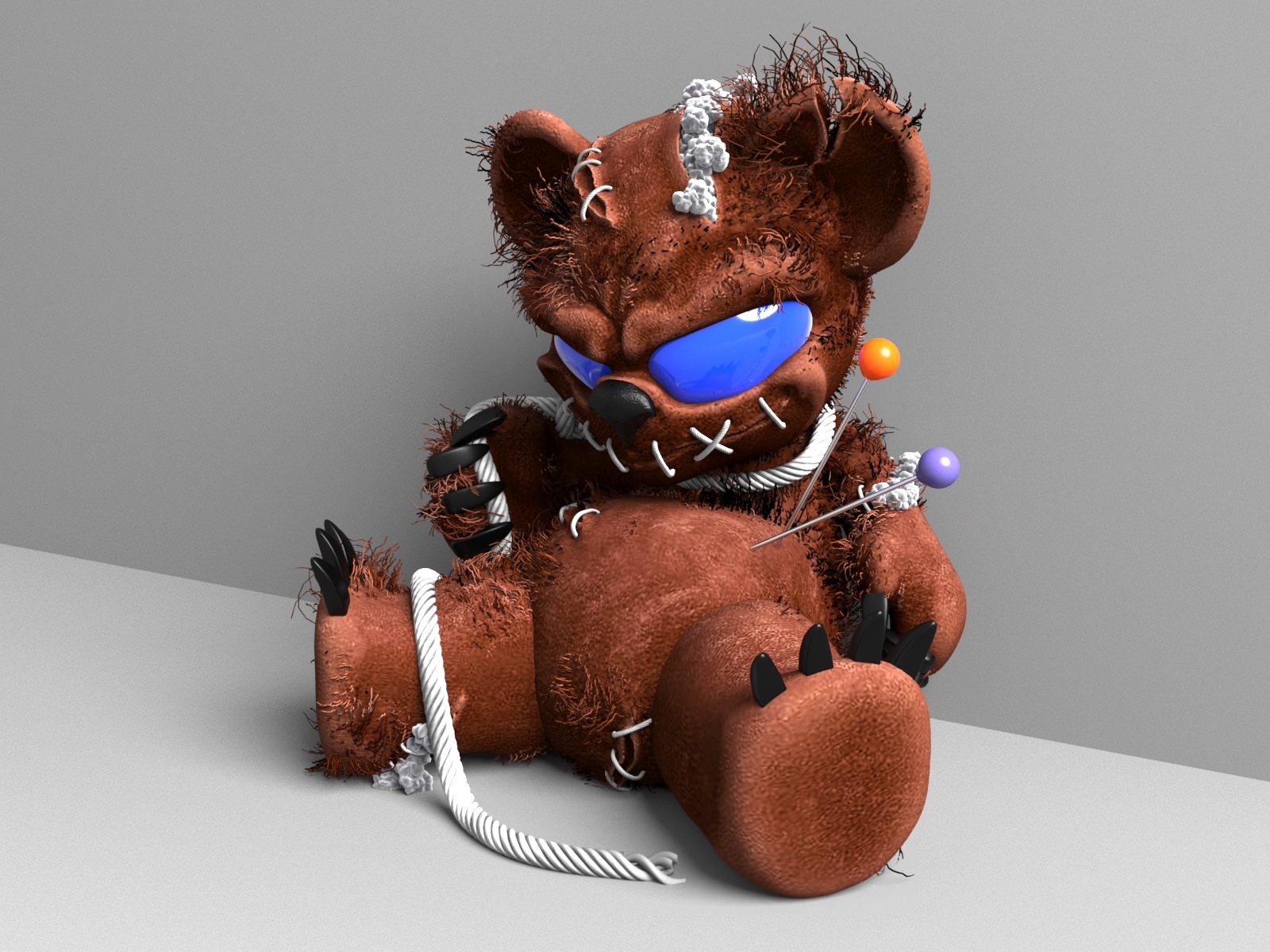 voodoo doll teddy bear