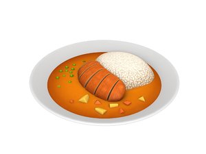 curry rice 3D model