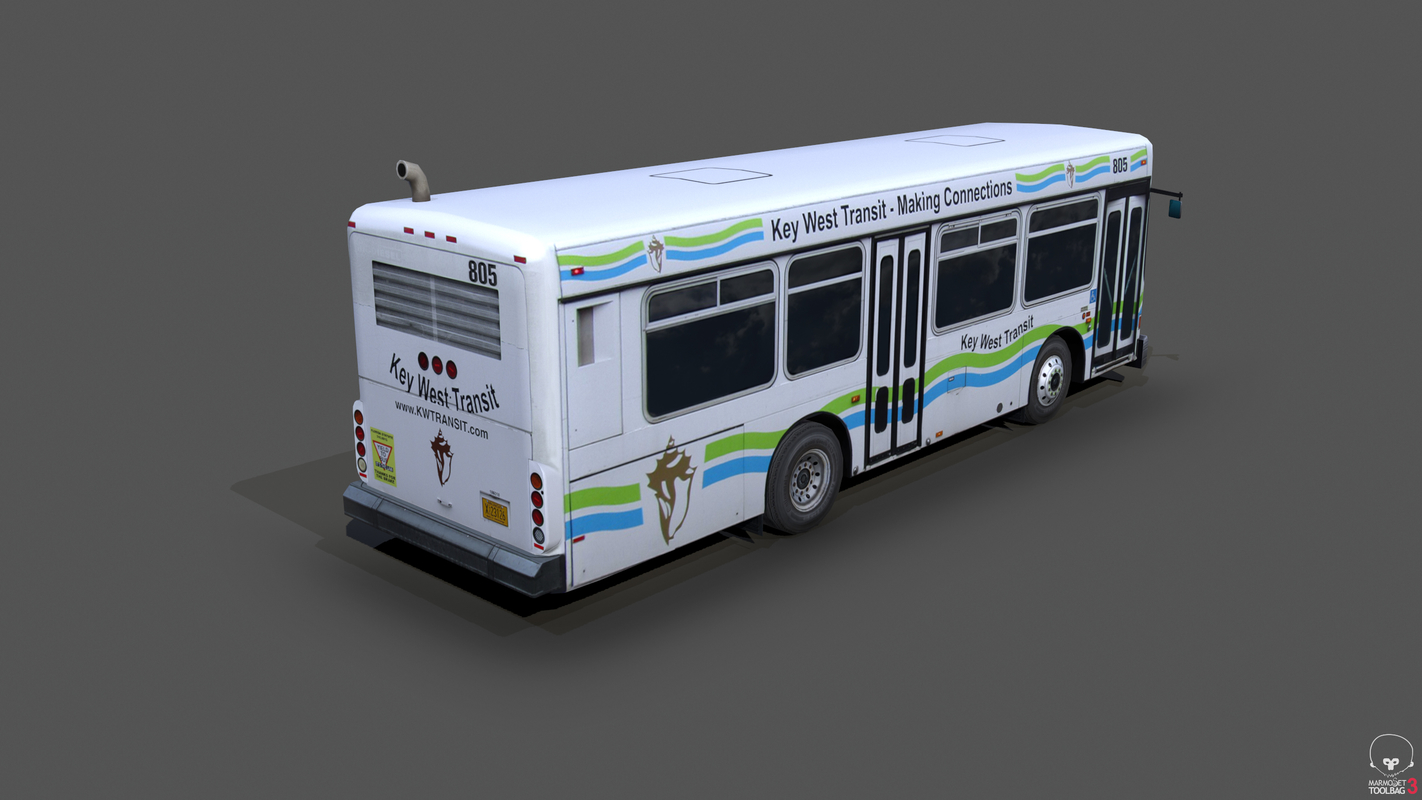 3D gillig g18e shuttle bus model - TurboSquid 1407893