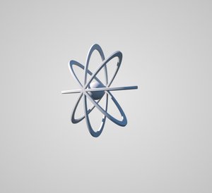 3D model atom molecule