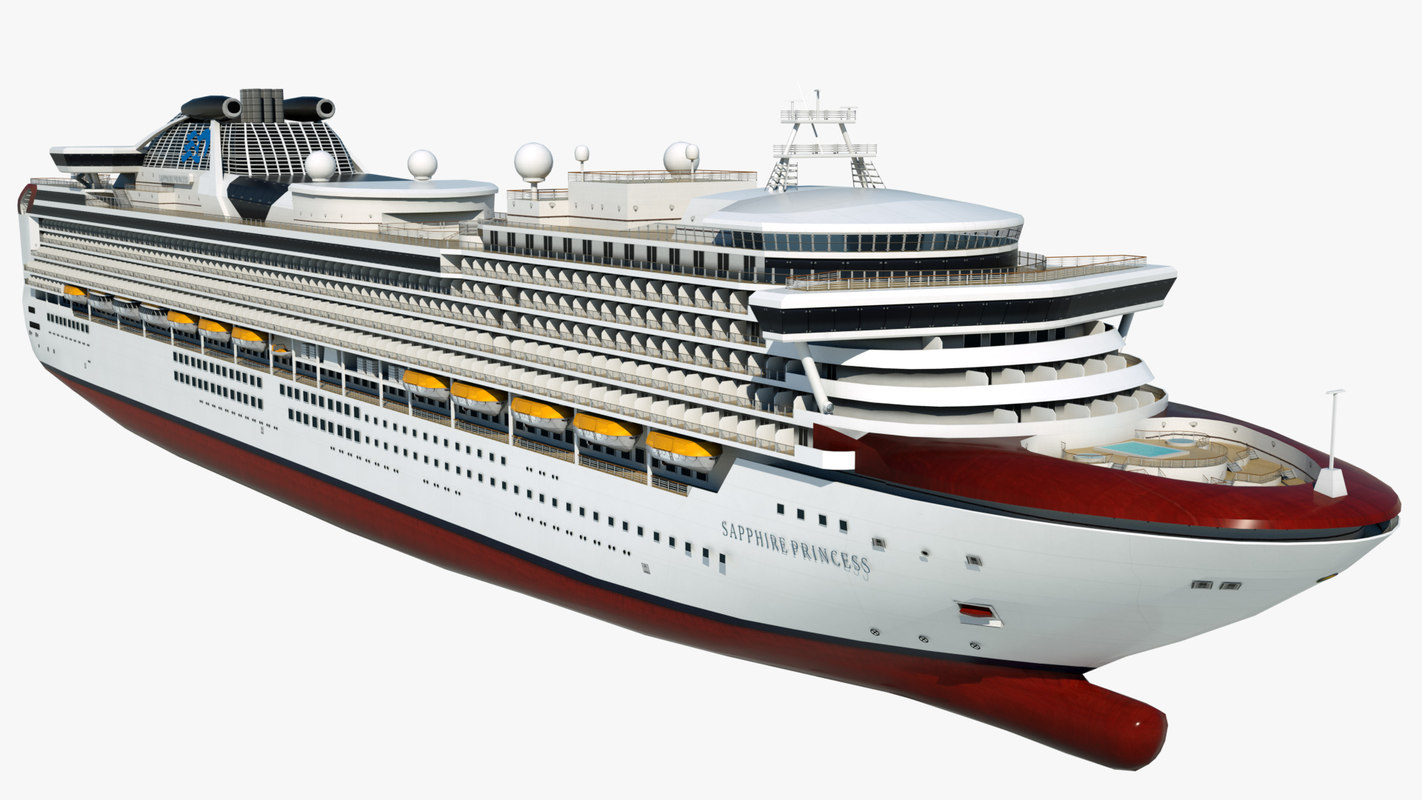 3D cruise vessel sapphire princess model - TurboSquid 1407929