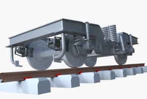 locomotive bogie 3D model