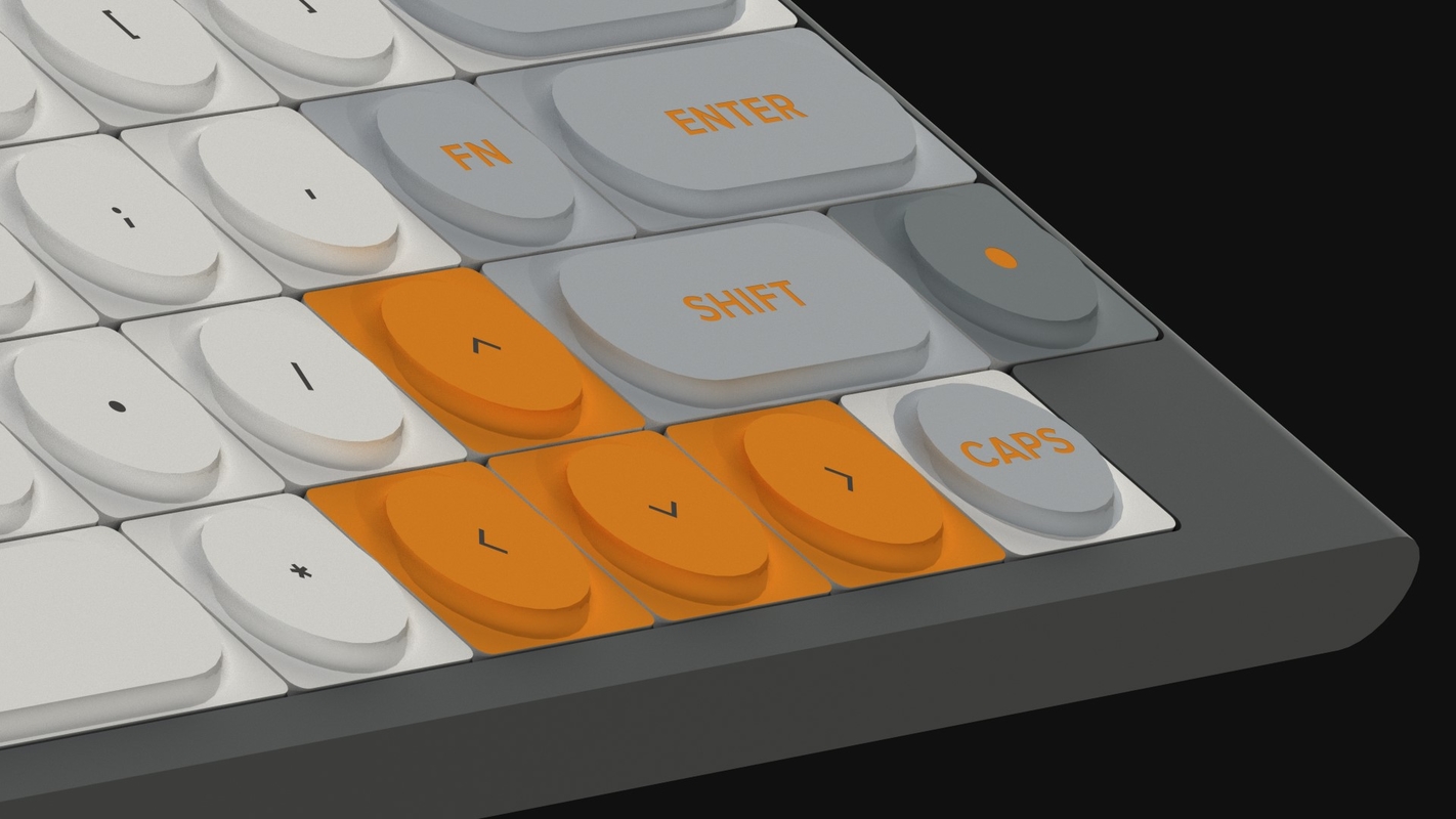 3D minimalist keyboard minimal model - TurboSquid 1408174