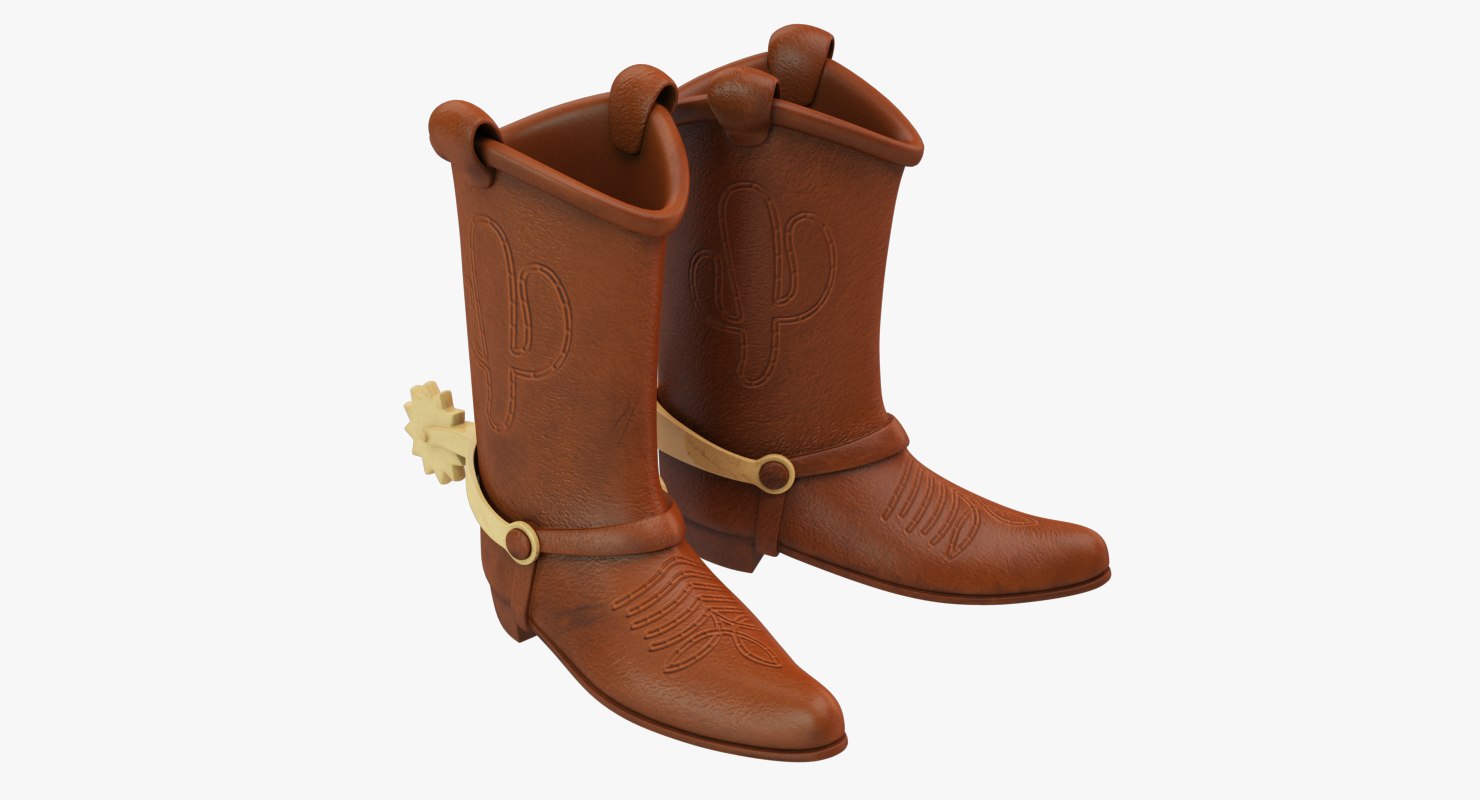 modelo 3d Botas Sheriff Woody - TurboSquid 1408874