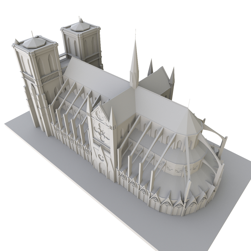 Notre Dame De Paris 3D zum ausdrucken 3D-Modell - TurboSquid 1408212