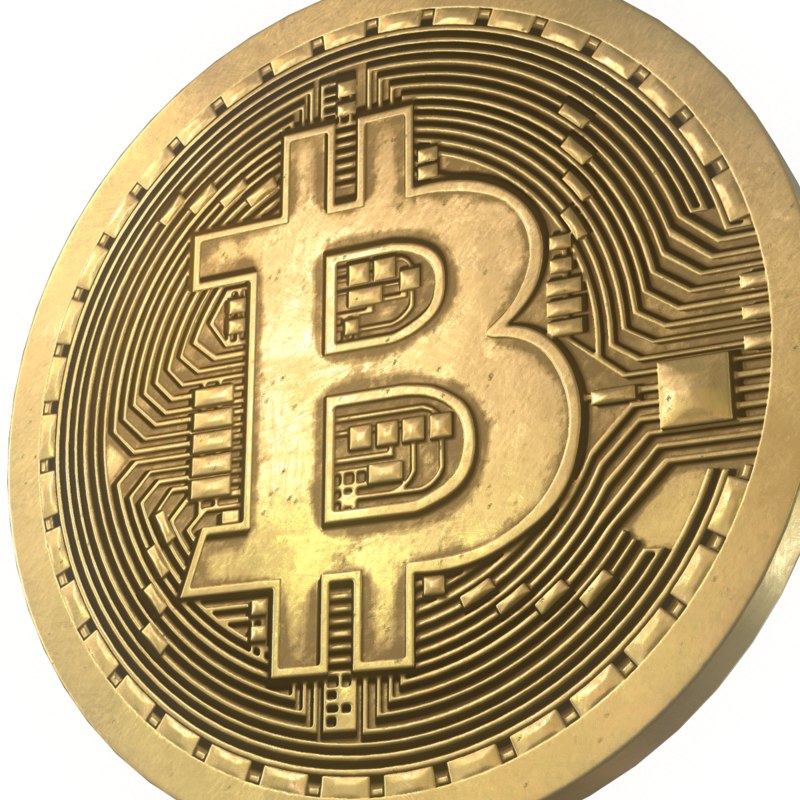 3d model bitcoin