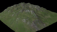 mountain maps desert 3D