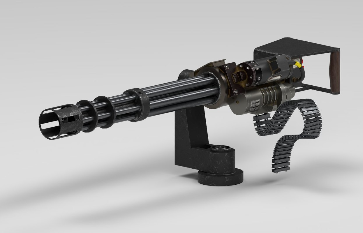 Gun m134 minigun 3D model - TurboSquid 1408256. source: static.turbosquid.c...