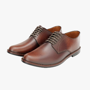 men s brown boots 3D model