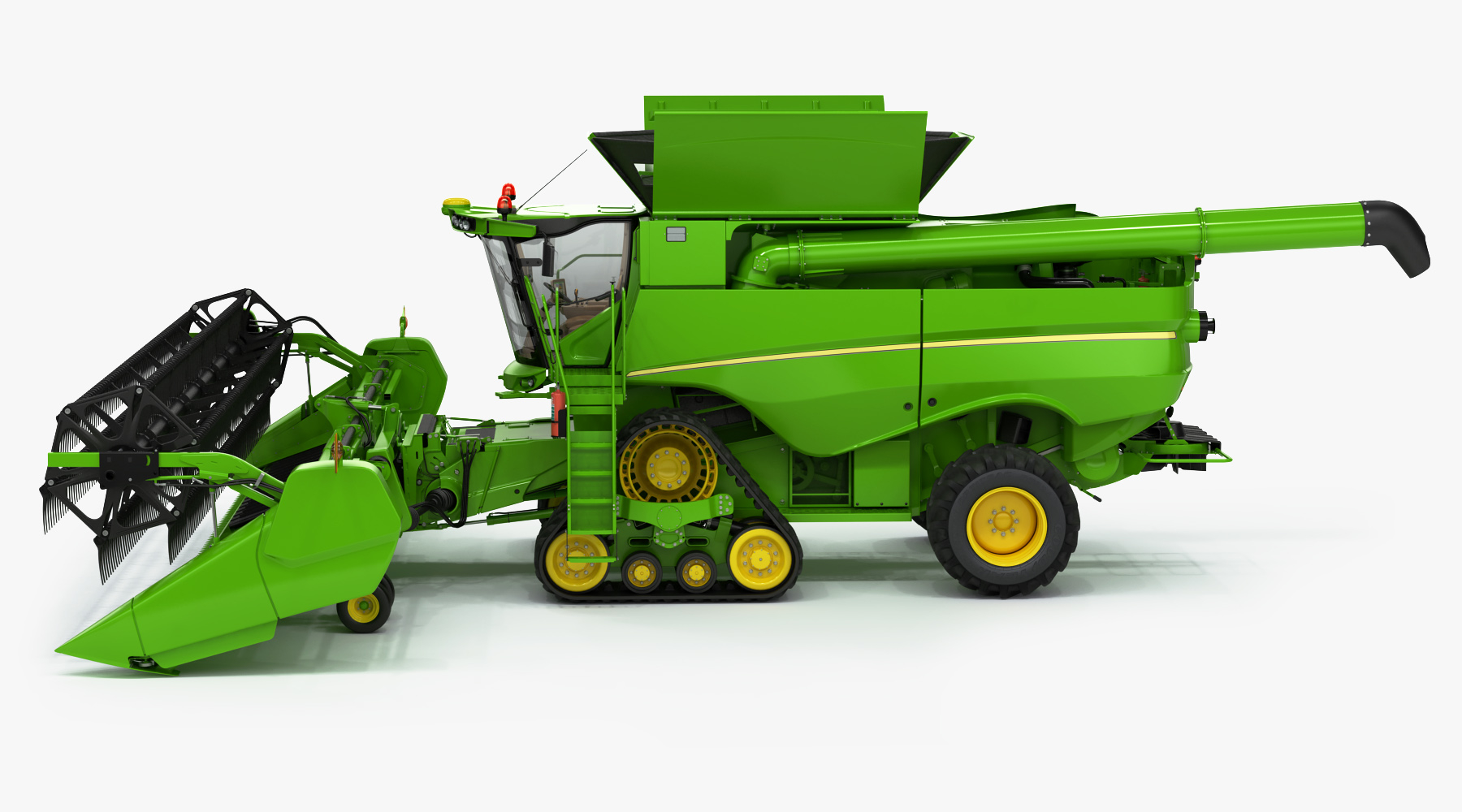Tracked combine harvester 3D - TurboSquid 1408418