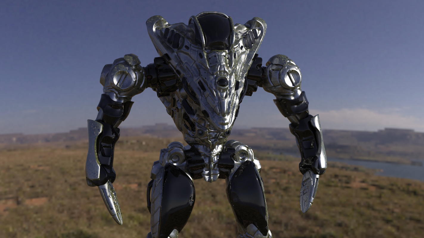 Три робота. Sci-Fi Robot 3d. Mech Design Concept for the Entertainment industry.