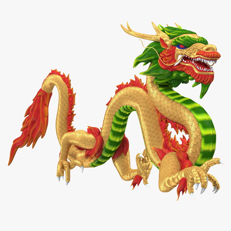 3D model colorful chinese dragon rigged - TurboSquid 1408791