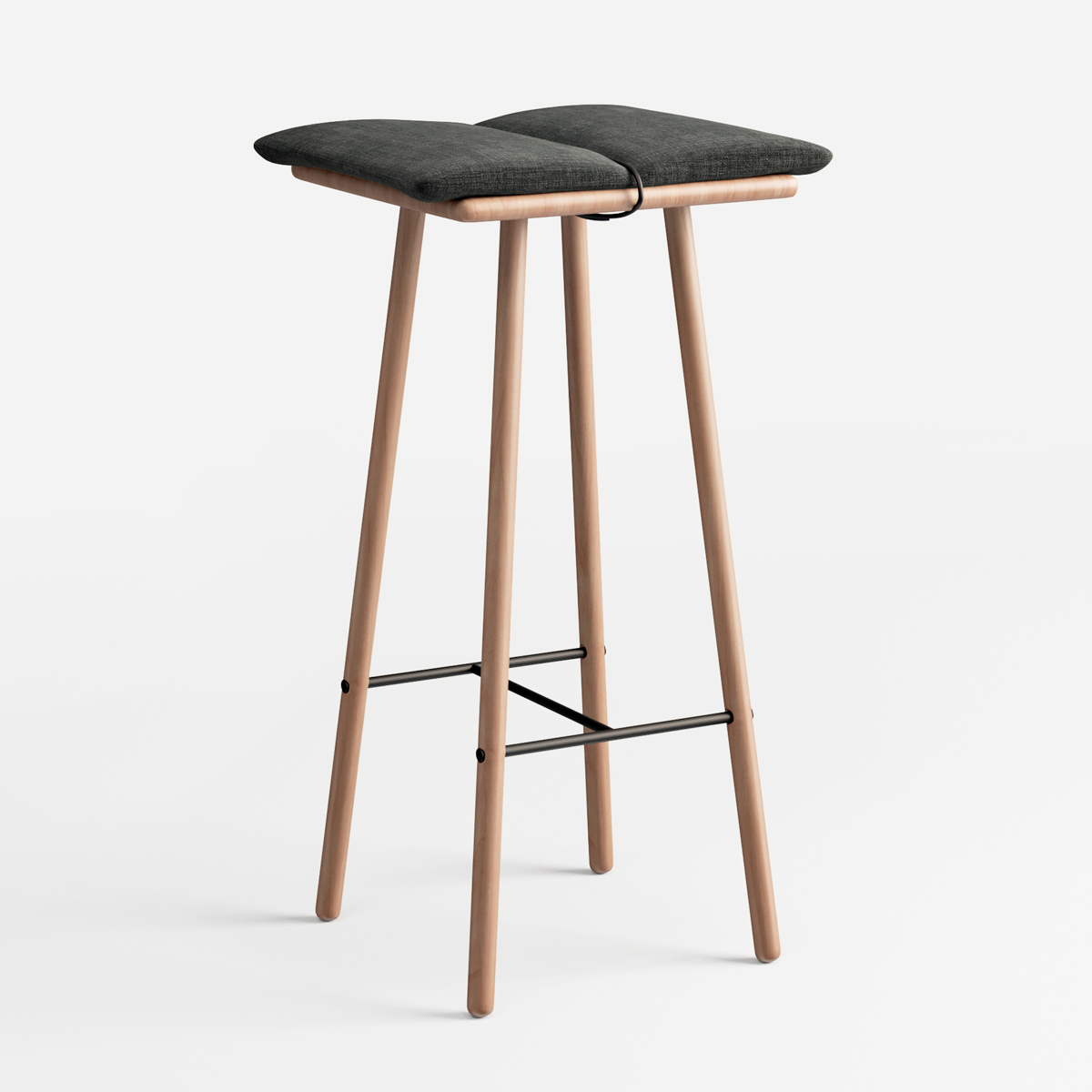 modelo 3d Taburete de roble natural - TurboSquid 1408646