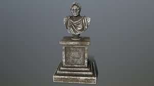 3D pompee statue