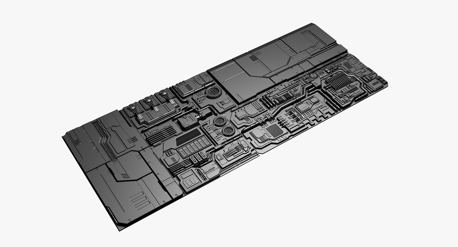 3D panels spaceships model - TurboSquid 1408811