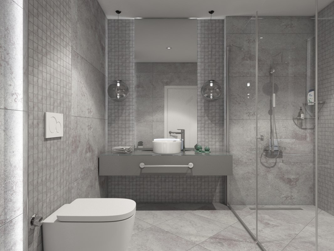 3D bathroom design TurboSquid 1408784