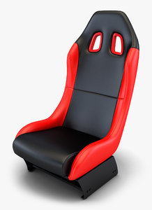 car racing seat v 3D model
