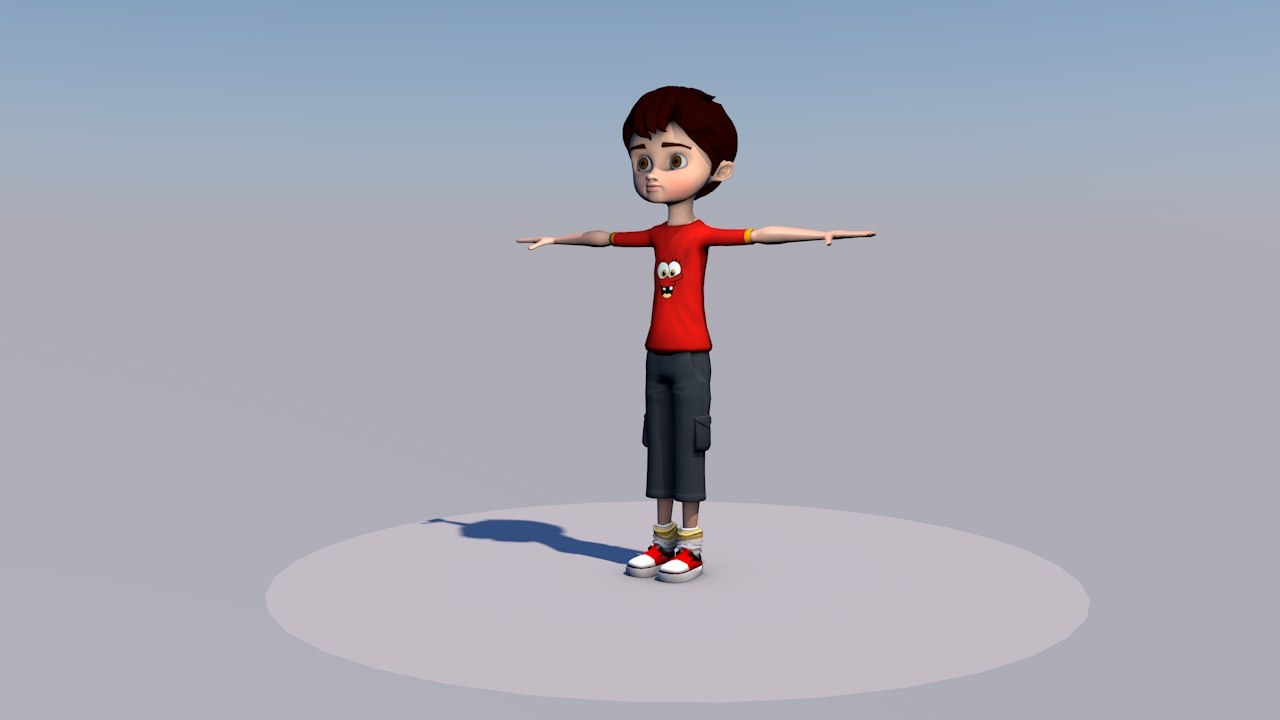 3d Cartoon Boy Arab Model Turbosquid 1408937