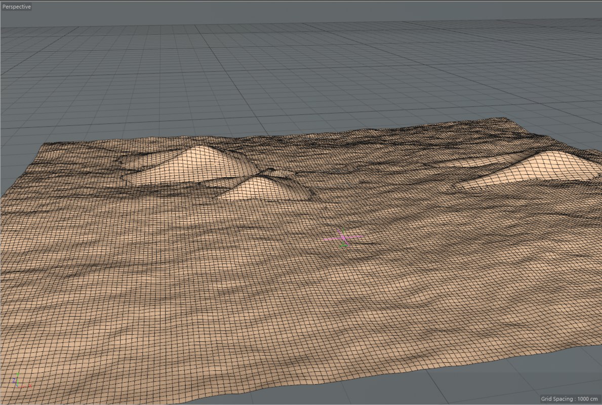 3D desert sand landscape terrain model - TurboSquid 1408992