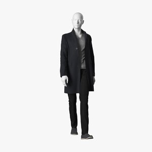 realistic mannequin coat 6 model