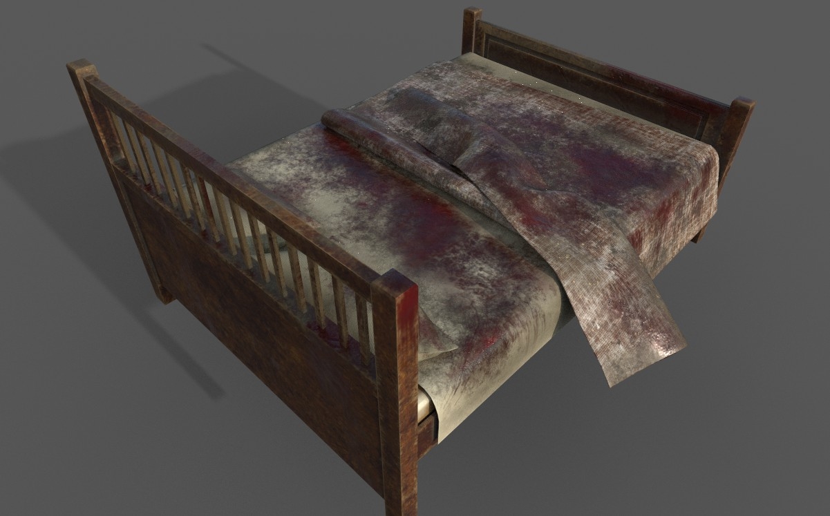 3D old dirty bed pillows TurboSquid 1409239