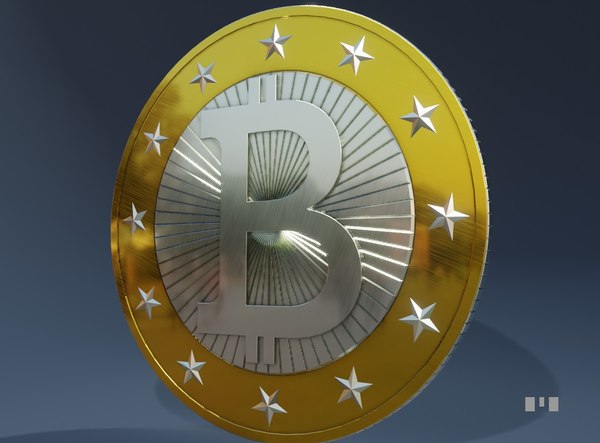 bitcoin coin 3D model