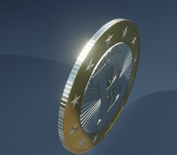 bitcoin coin 3D model