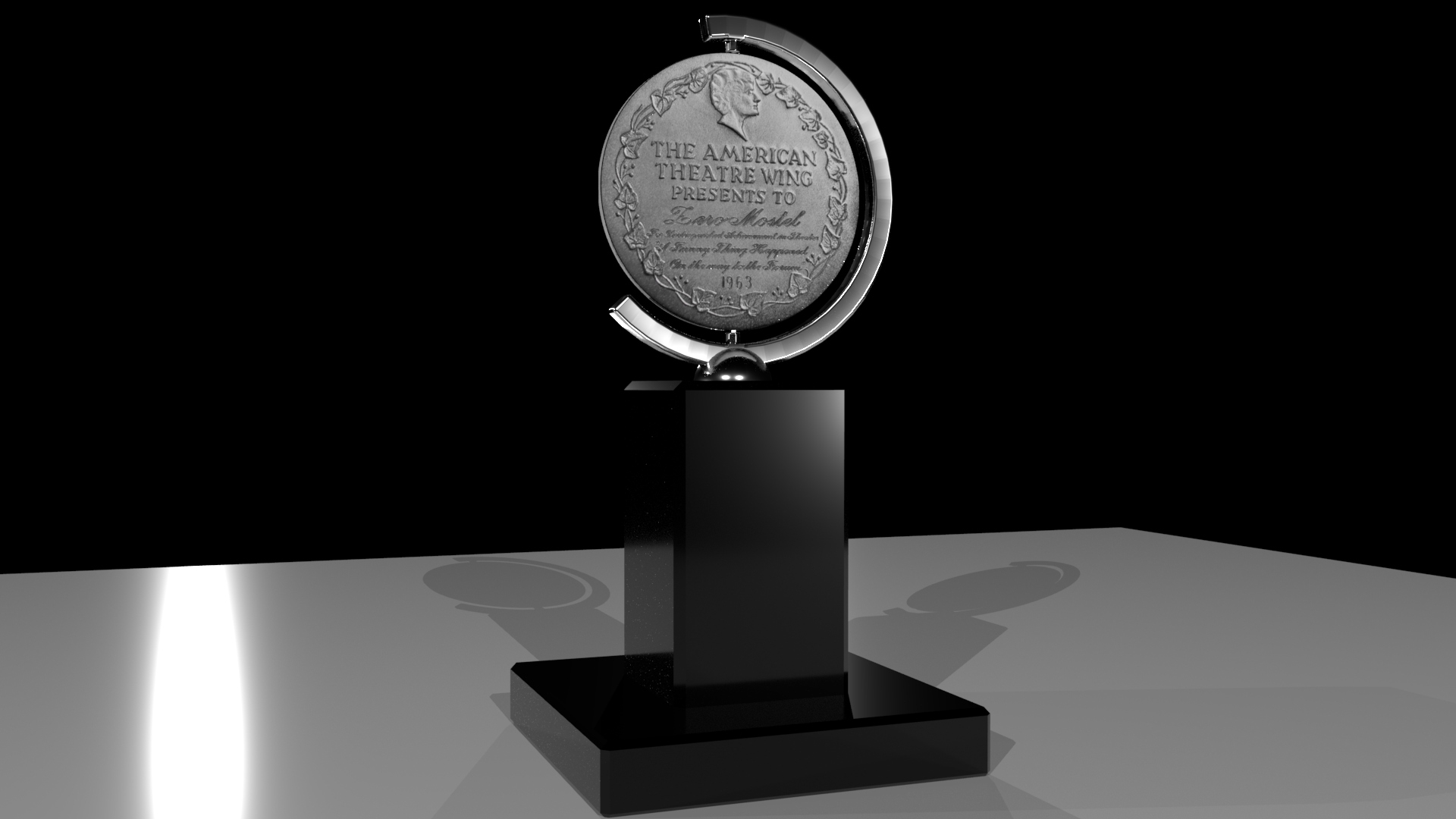 百老汇奖杯3d模型