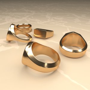 gold ring model