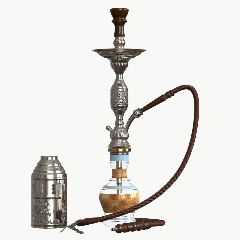 Realistic Ready Hookah 3d Model Turbosquid 1409312 