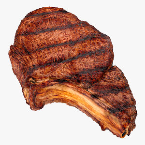 roasted rib eye steak 3D model