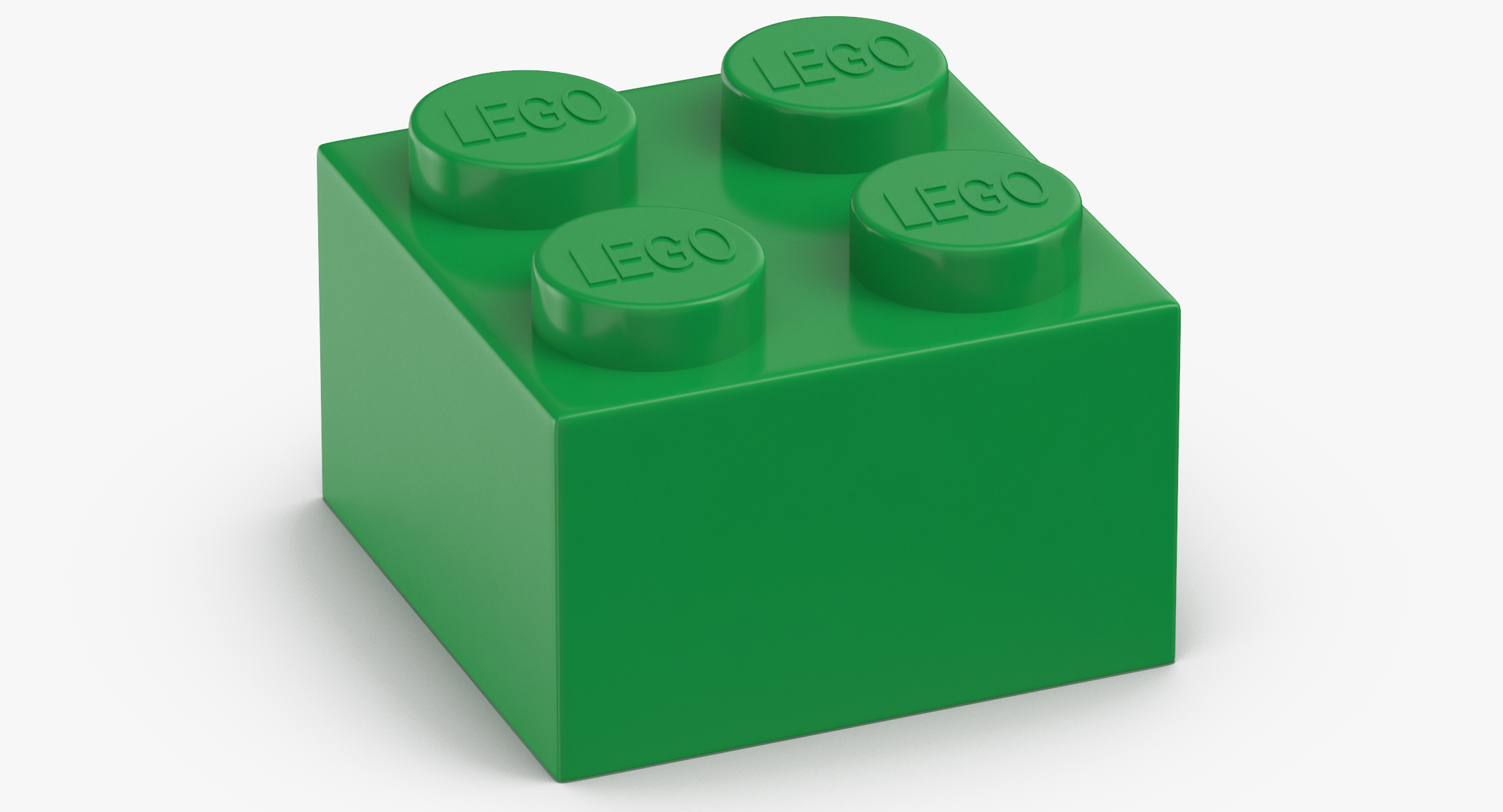 3D model lego brick 2x2 earth TurboSquid 1409462