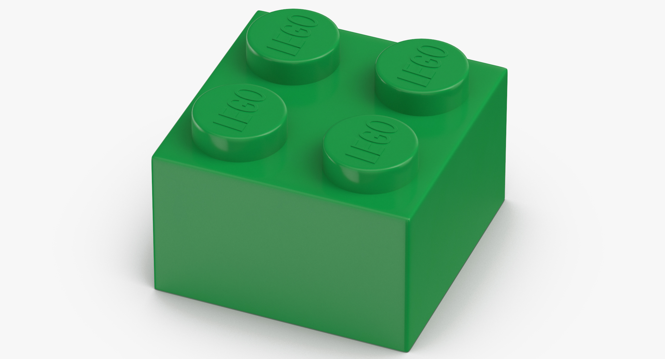 3D model lego brick 2x2 earth - TurboSquid 1409462