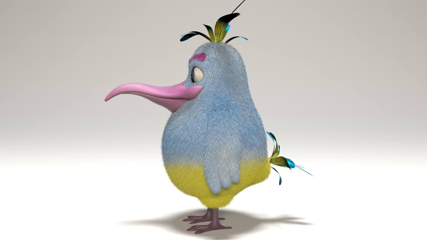 Bird art cartoon 3D model - TurboSquid 1409482