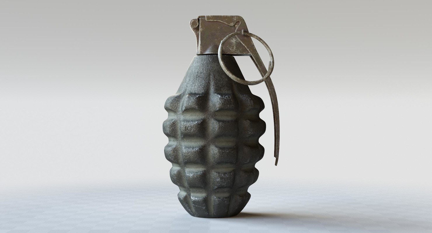 3D Other grenade pineapple weapon
