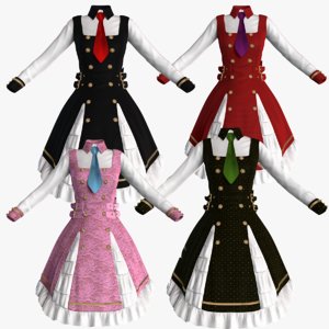 lolita dress 3D model