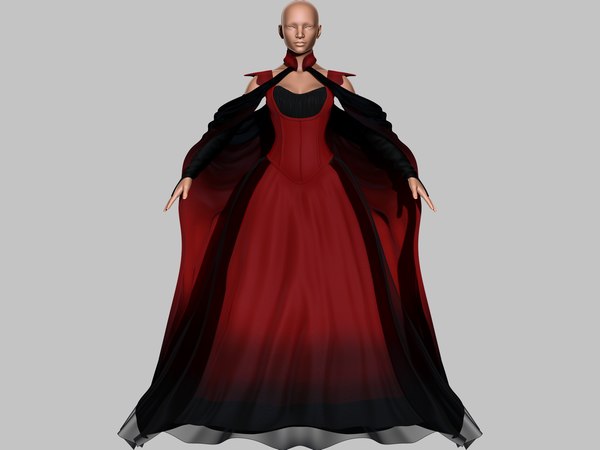 Modele 3d De Robe Gothique Victorienne 5 Turbosquid 1409677