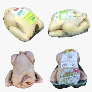 3D model chicken packages